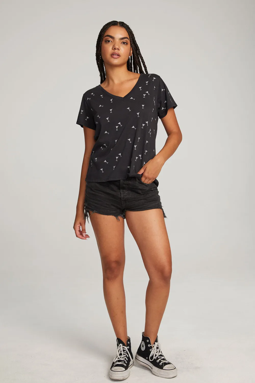 Cheap Silver Martinis Tee Women Loungewear|Graphics