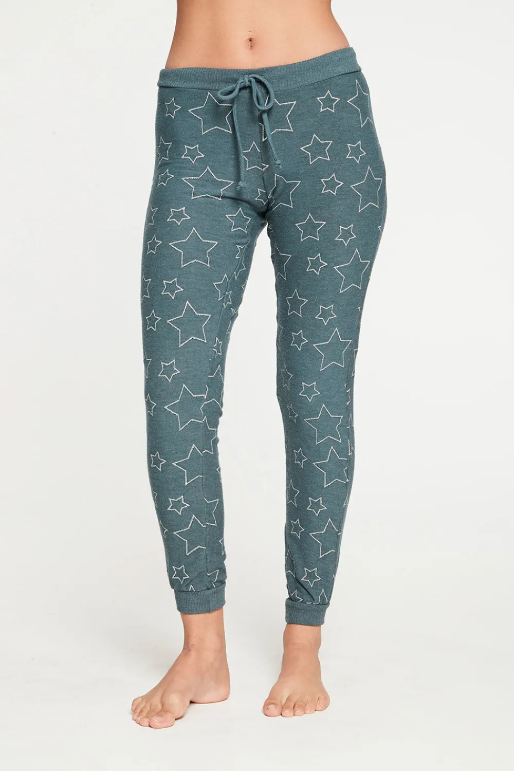 Shop Silver Stars Pant Women Graphics|Bottoms
