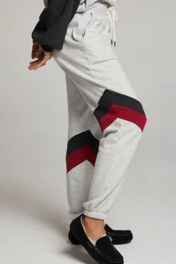 Online Skull Fire Color Block Joggers Women Loungewear|Bottoms
