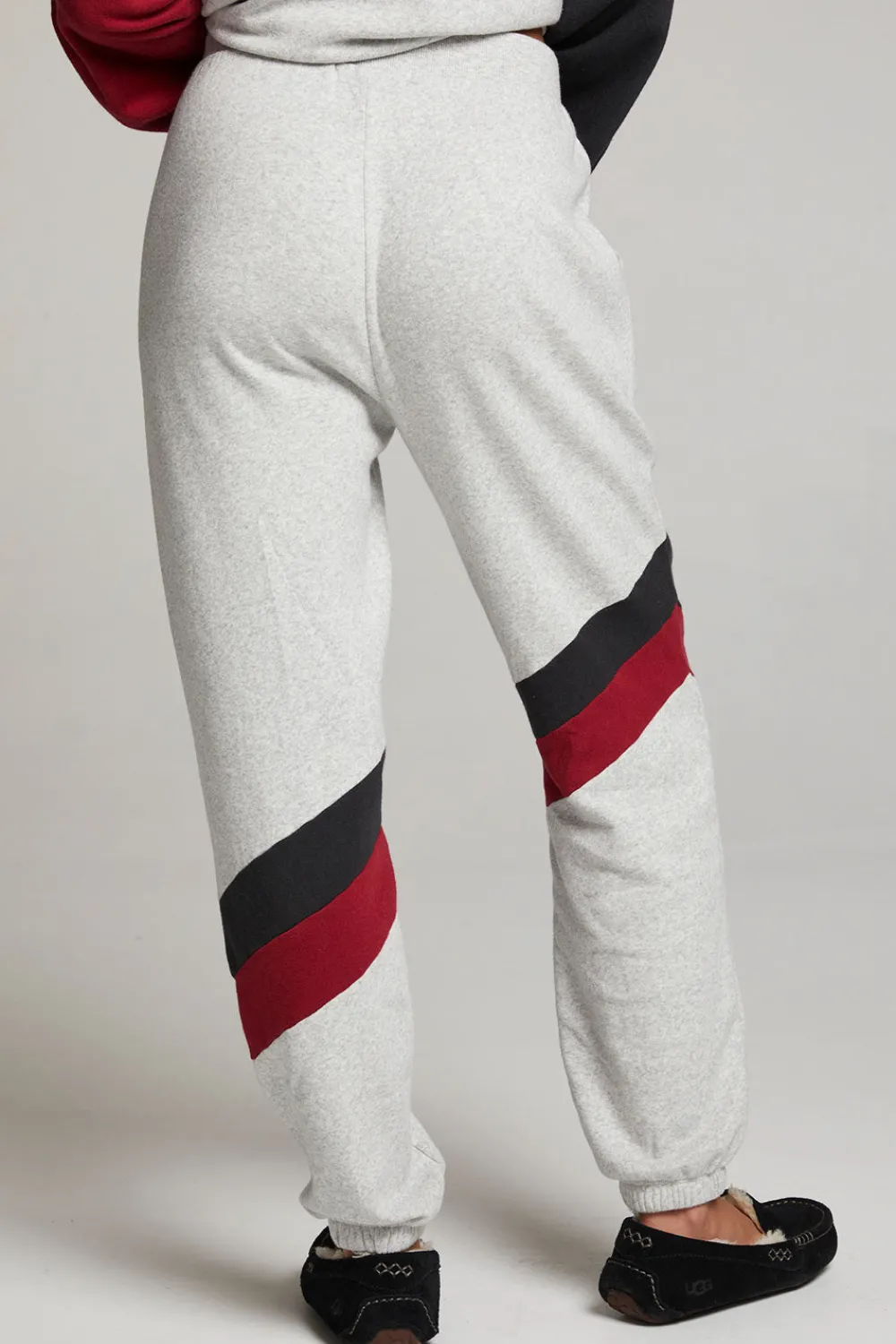 Online Skull Fire Color Block Joggers Women Loungewear|Bottoms