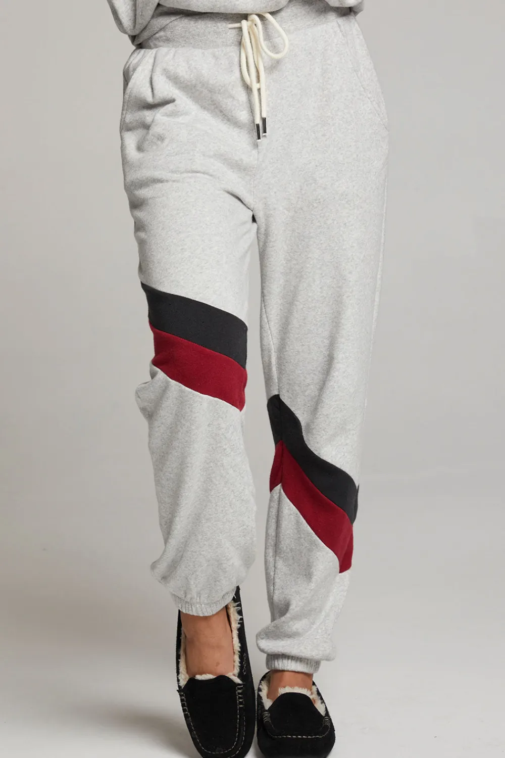 Online Skull Fire Color Block Joggers Women Loungewear|Bottoms