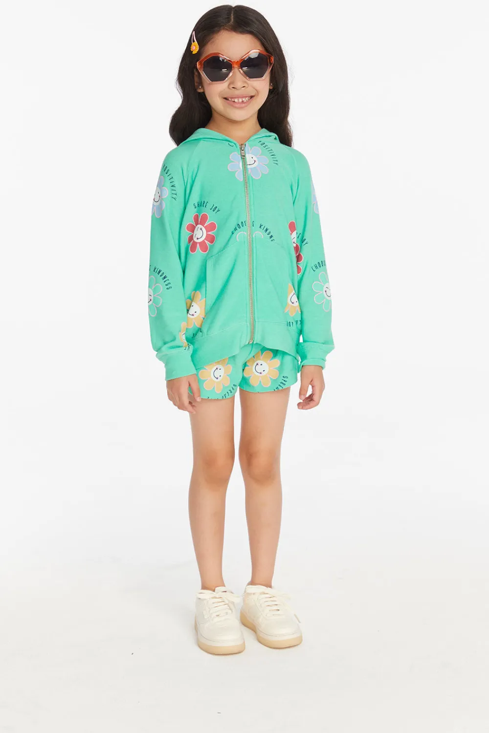 Store Smiley Flower Girls Shorts Kids Girls