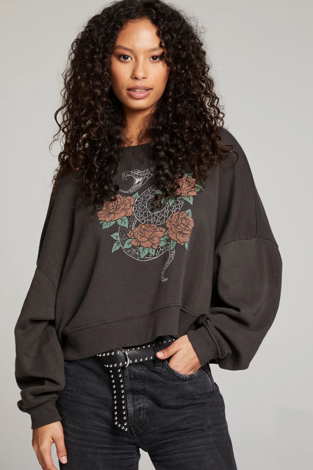 Best Sale Snake & Roses Pullover Women Loungewear|Graphics