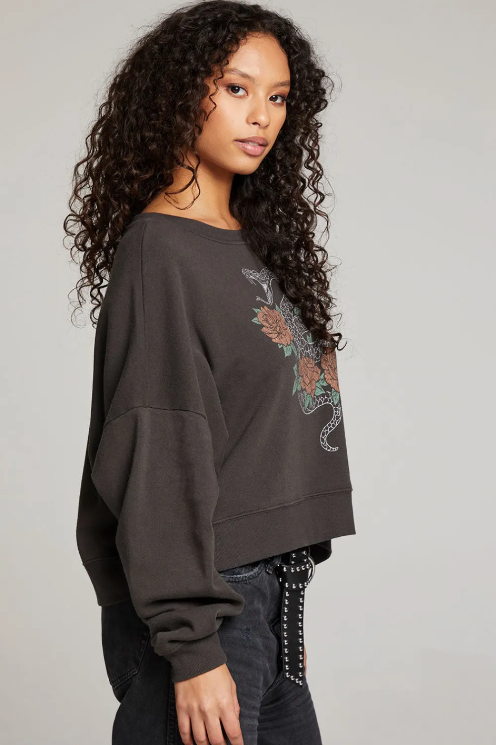 Best Sale Snake & Roses Pullover Women Loungewear|Graphics