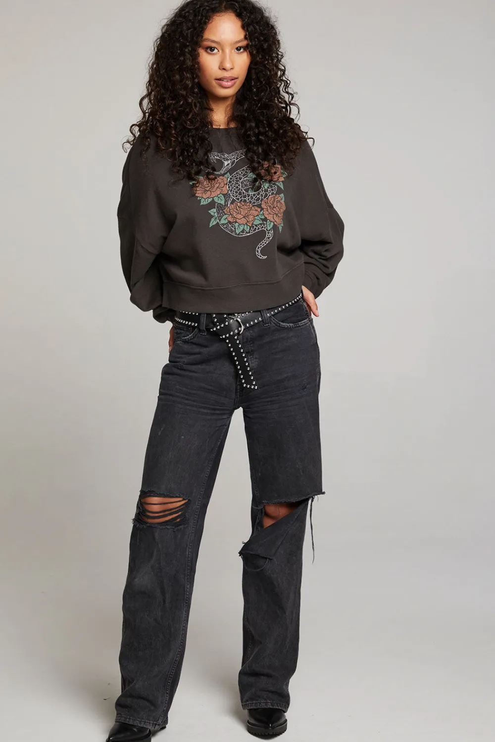 Best Sale Snake & Roses Pullover Women Loungewear|Graphics