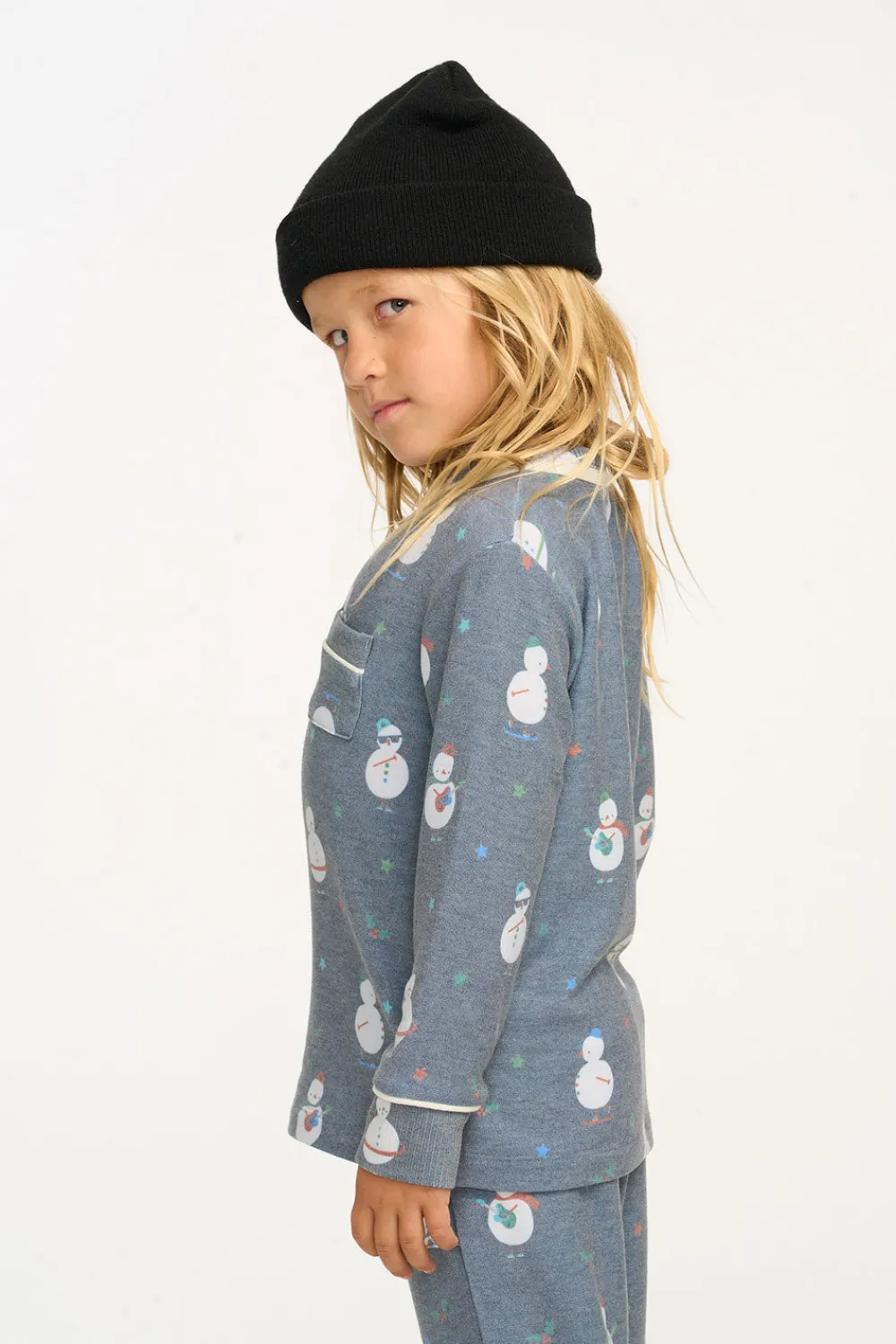 Cheap Snowman Fun Long Sleeve Pocket Shirt Kids/BOY Boys