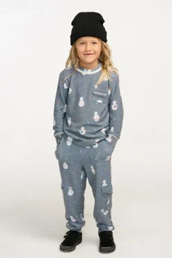 Cheap Snowman Fun Long Sleeve Pocket Shirt Kids/BOY Boys