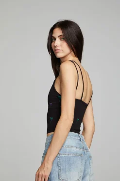 Shop Strand Crop Top - Black Onyx Women Loungewear|Tops