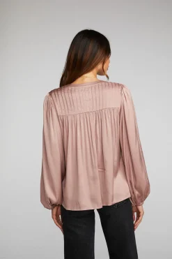Fashion Stretch Silky Woven Button Down Women Loungewear|Tops