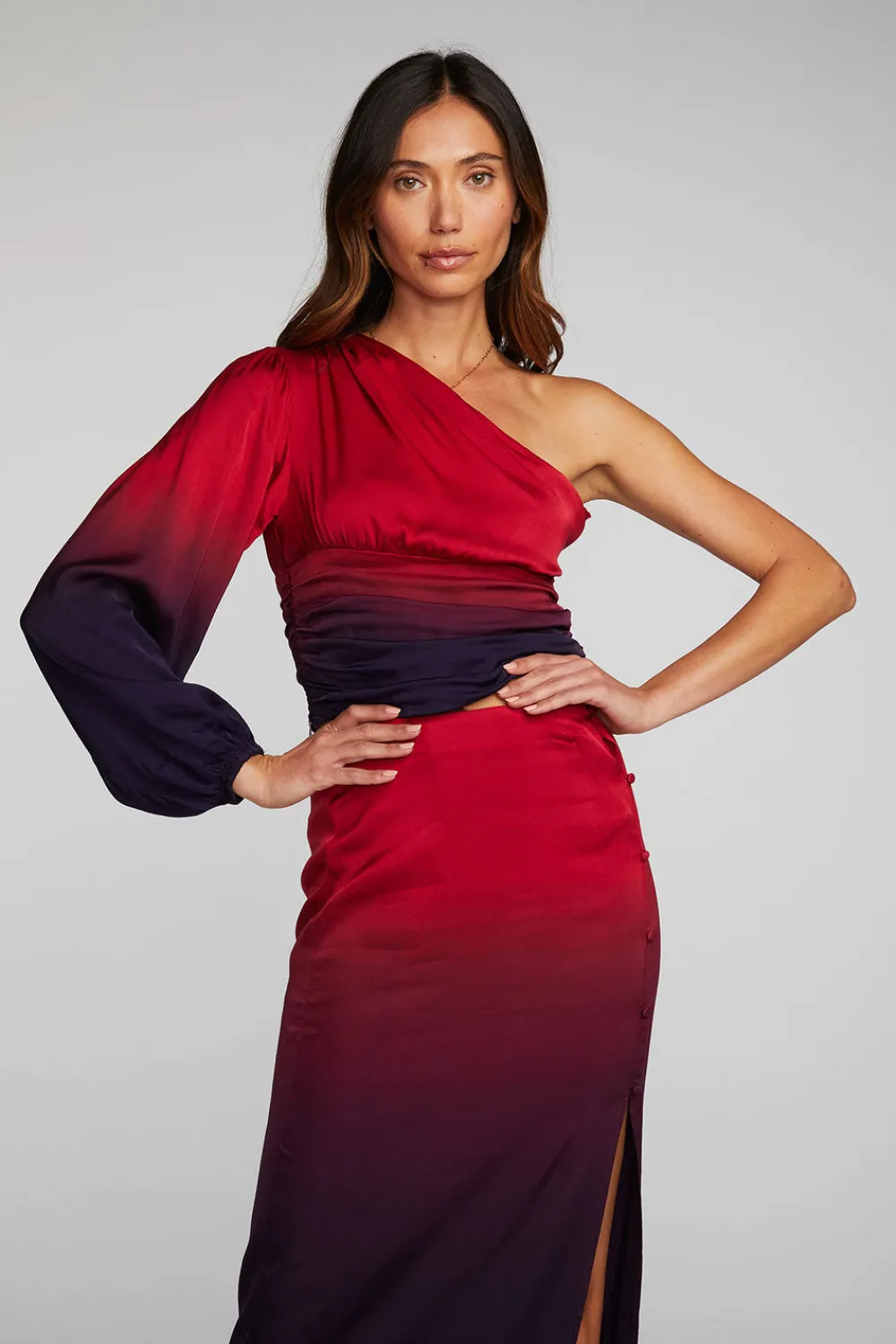 Online Stretch Silky Woven Cold Shoulder Blouse Women Loungewear|Tops