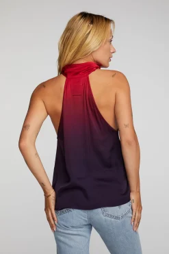 Discount Stretch Silky Woven Halter Top Women Loungewear|Tops