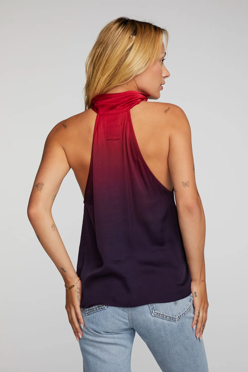 Discount Stretch Silky Woven Halter Top Women Loungewear|Tops