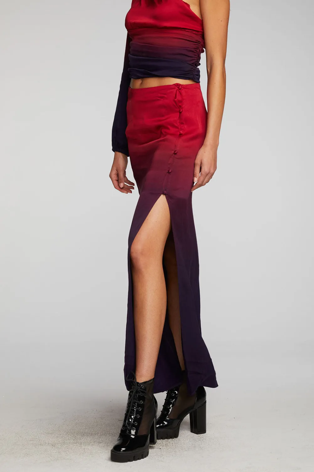 Cheap Stretch Silky Woven Midi Skirt Women Loungewear|Bottoms