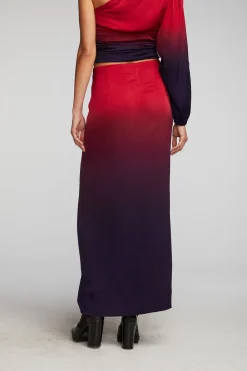 Cheap Stretch Silky Woven Midi Skirt Women Loungewear|Bottoms