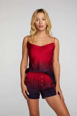 Store Stretch Silky Woven Tank Top Women Loungewear|Tops