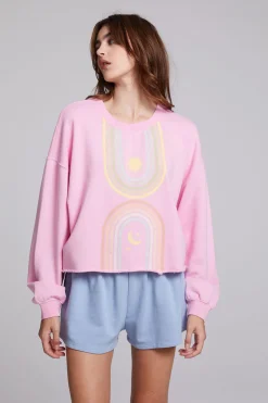 Discount Sun & Moon Rays Zodiac Pullover Women Loungewear|Graphics