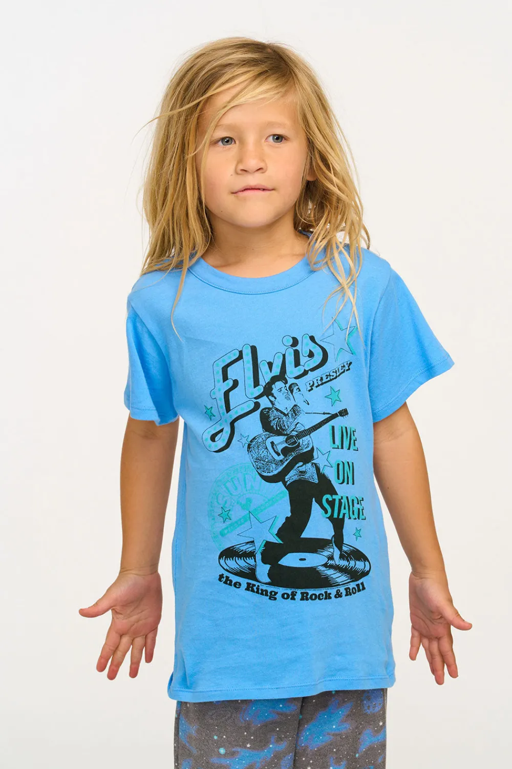 Online Sun Records Elvis Live On Stage Tee Women/Kids/BOY Boys|Music
