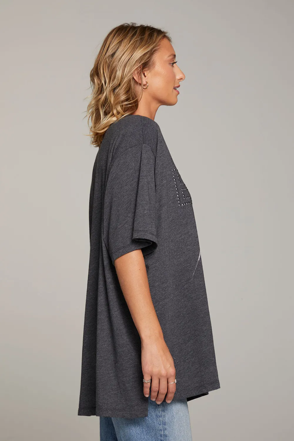 Fashion Sun Records Elvis Oversized Tee Women Loungewear|Graphics