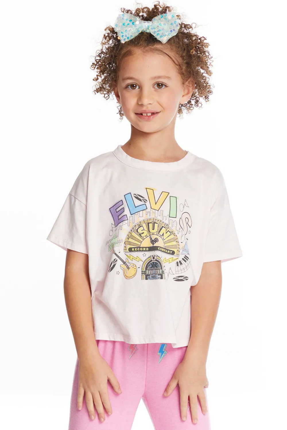 Online Sun Records Memphis Collage Girls Tee Kids Girls