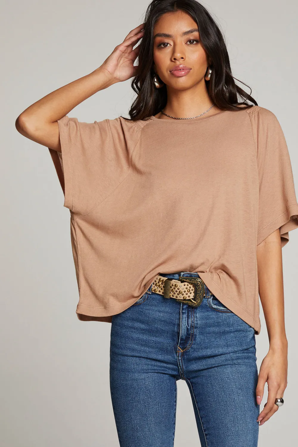 Best Sale Sun Warm Taupe Tee Women Loungewear|Tops