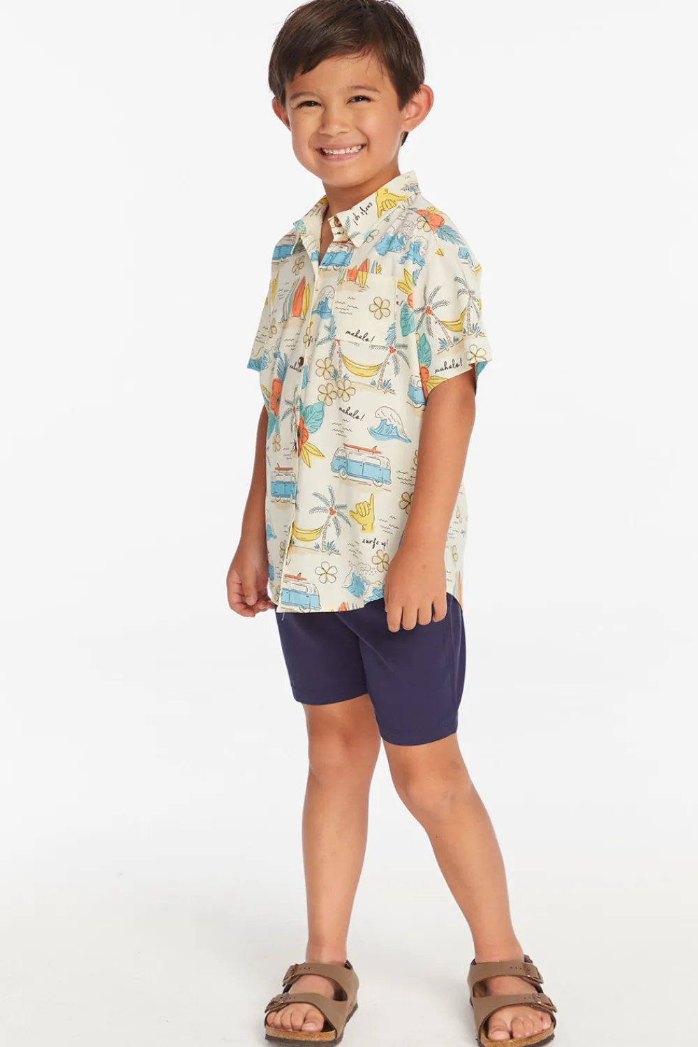 Sale Surf's Up Boys Button Down Tee Kids/BOY Boys
