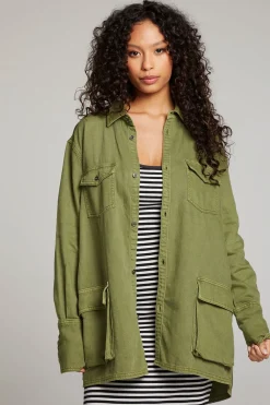 Best Sweet Pea Sphagnum Button Up Women Loungewear|Tops