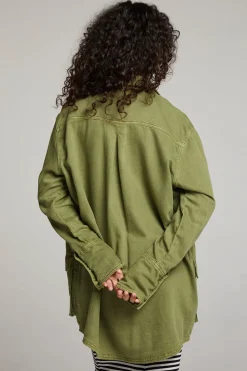 Best Sweet Pea Sphagnum Button Up Women Loungewear|Tops