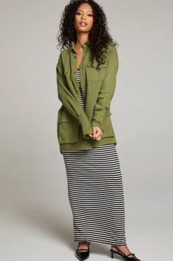 Best Sweet Pea Sphagnum Button Up Women Loungewear|Tops