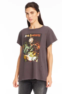 Fashion Syd Barrett - "Syd Psychedelic" Distressed Crew Neck Women Loungewear|Graphics