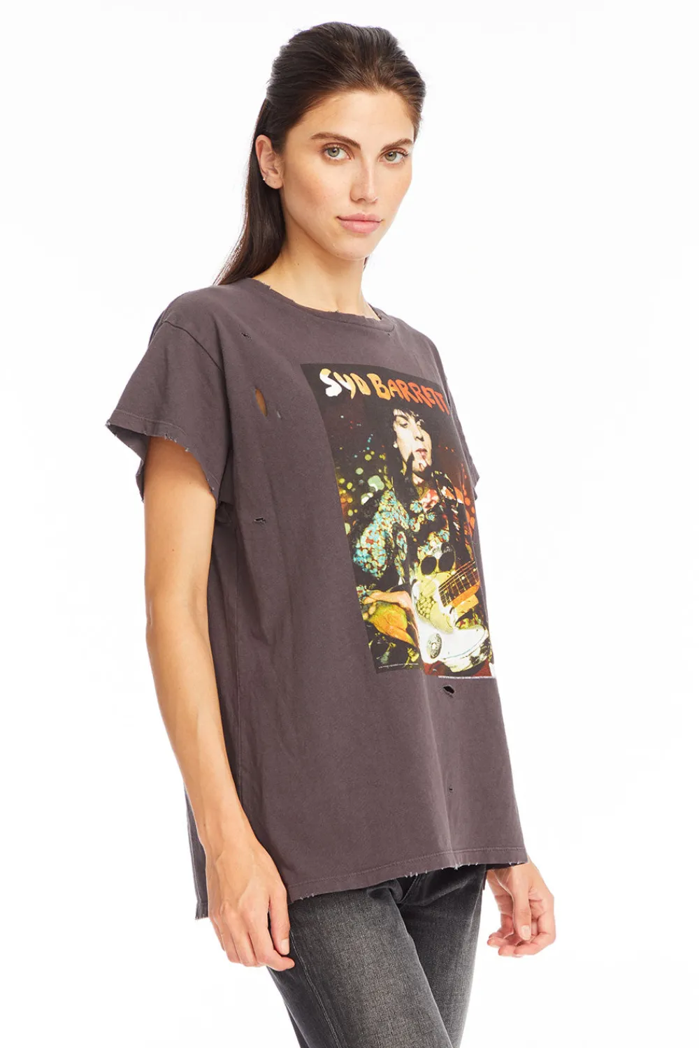 Fashion Syd Barrett - "Syd Psychedelic" Distressed Crew Neck Women Loungewear|Graphics