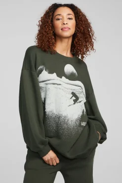 Flash Sale Tahoe Ski Slope Zuma Cotton Pullover Women Outerwear|Loungewear