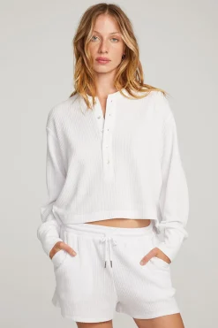 Best Sale Thayne White Long Sleeve Women Loungewear|Tops