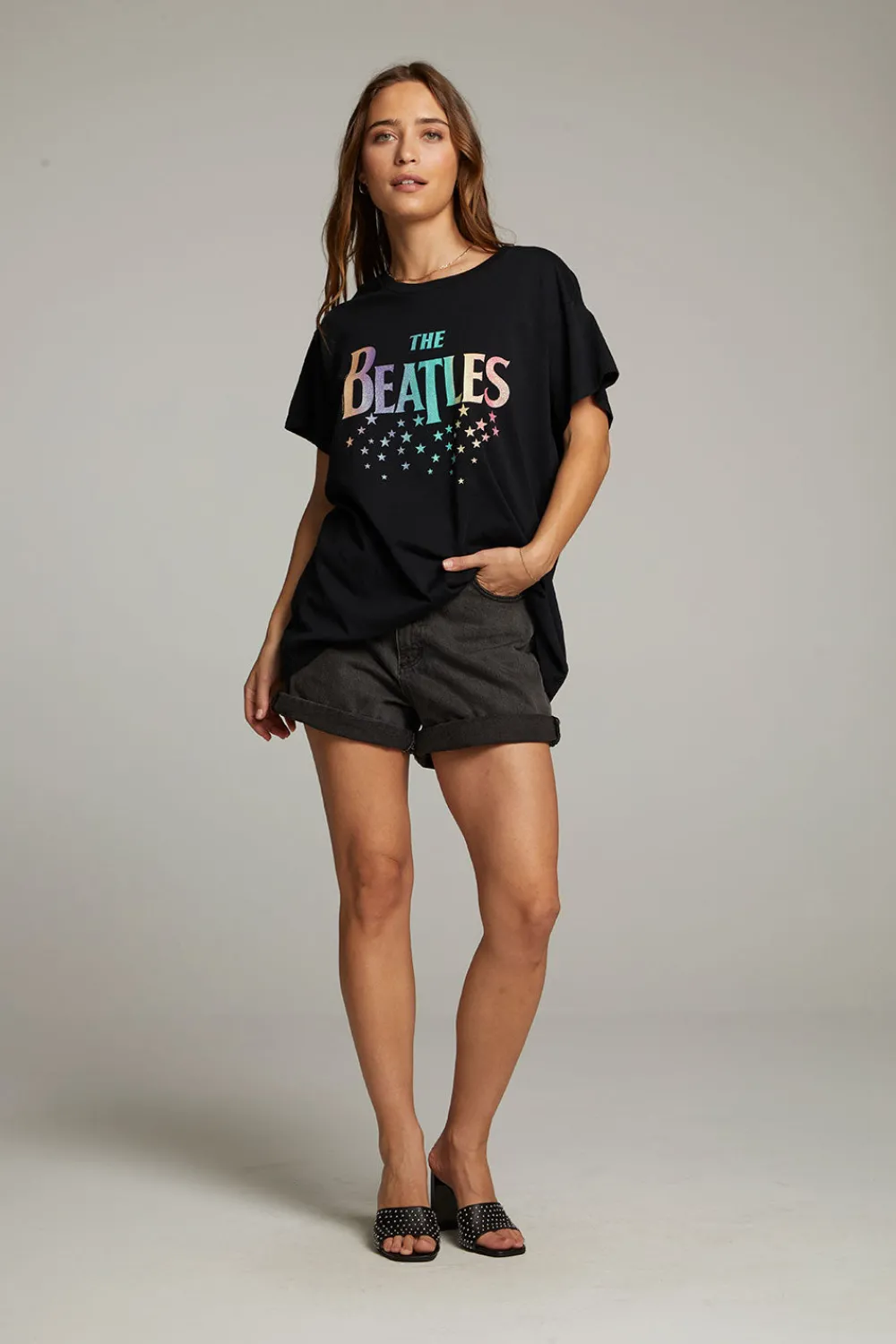 Online The Beatles Rainbow Tee Women Loungewear|Music