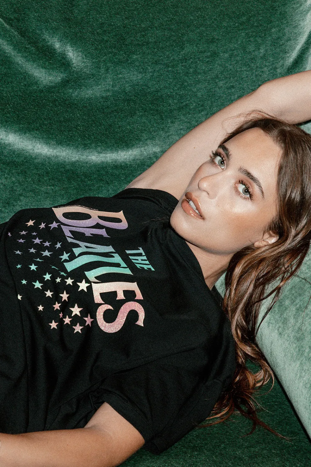 Online The Beatles Rainbow Tee Women Loungewear|Music