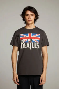 Fashion The Beatles Union Jack Crew Neck Tee Women Tops|Music