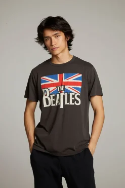 Fashion The Beatles Union Jack Crew Neck Tee Women Tops|Music