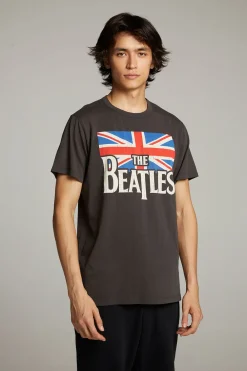 Fashion The Beatles Union Jack Crew Neck Tee Women Tops|Music