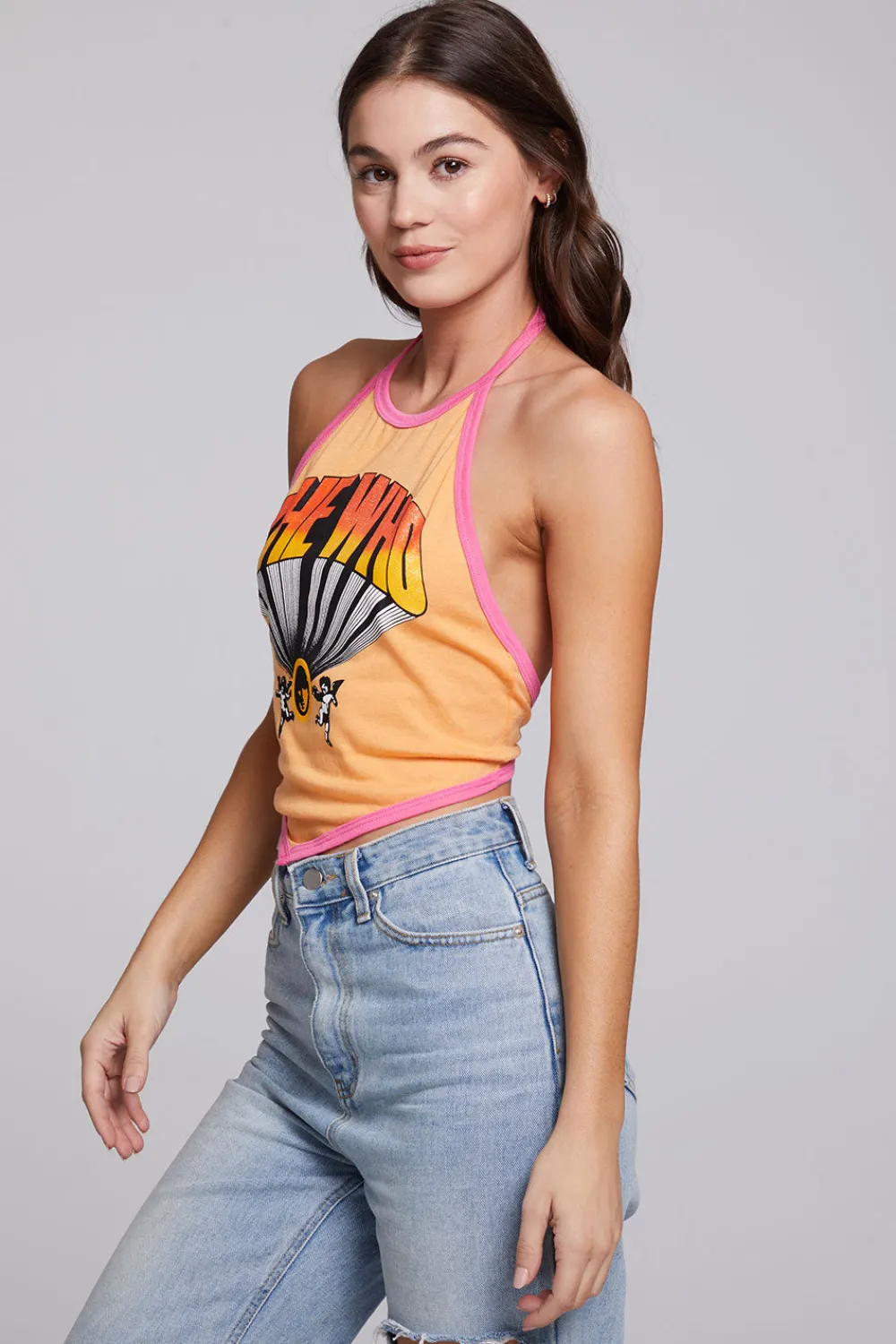 Flash Sale The Who Keith Moon Wallflower Halter Top Women Loungewear|Music