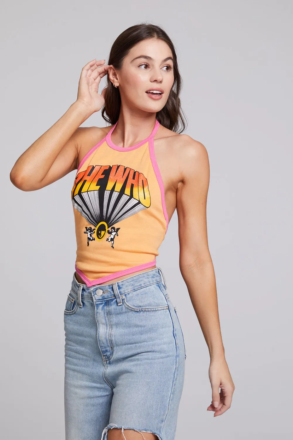Flash Sale The Who Keith Moon Wallflower Halter Top Women Loungewear|Music