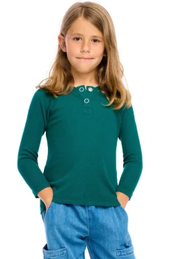 Online Thermal Long Sleeve Raglan Henley Kids/BOY Boys