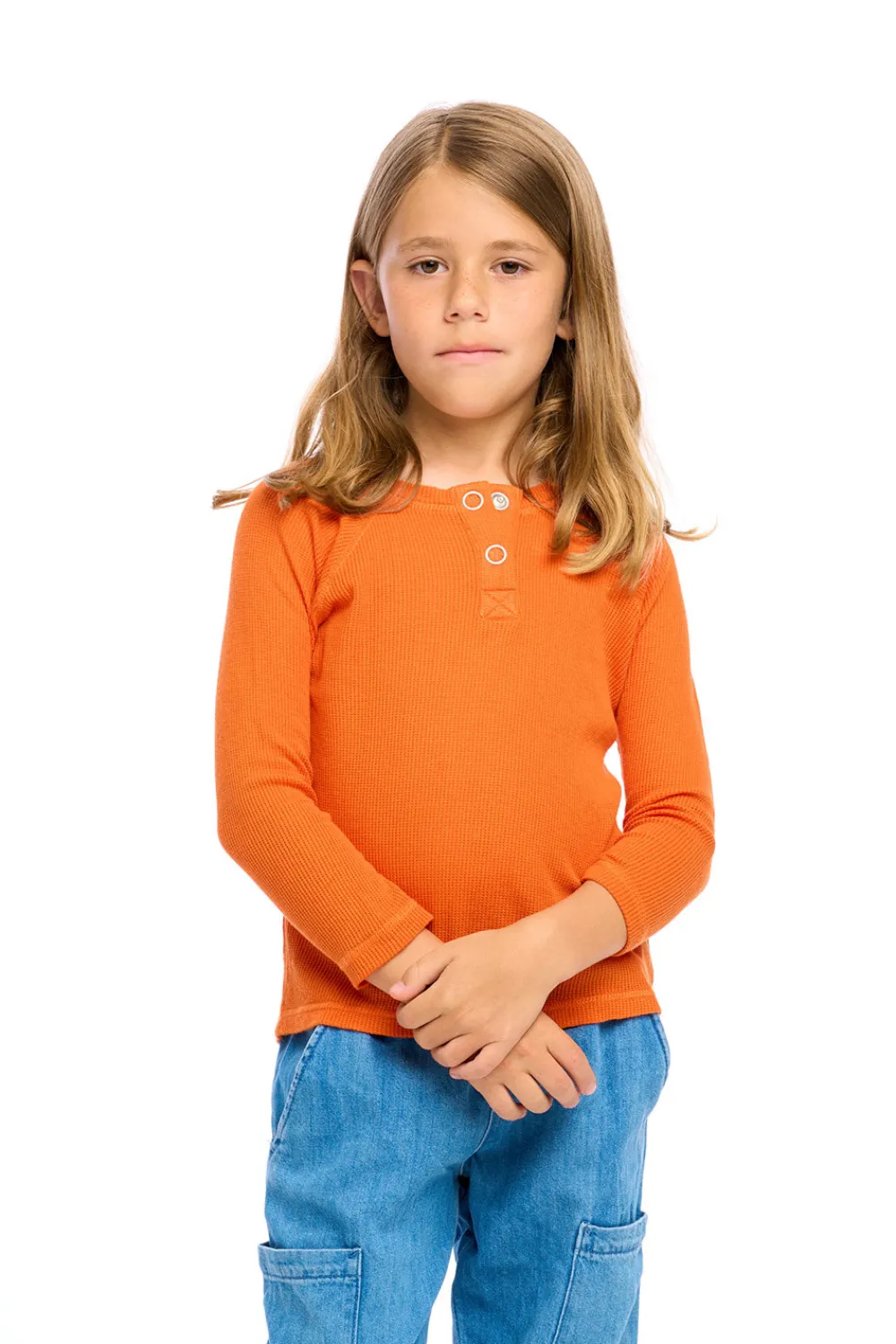 Shop Thermal Long Sleeve Raglan Henley Kids/BOY Boys
