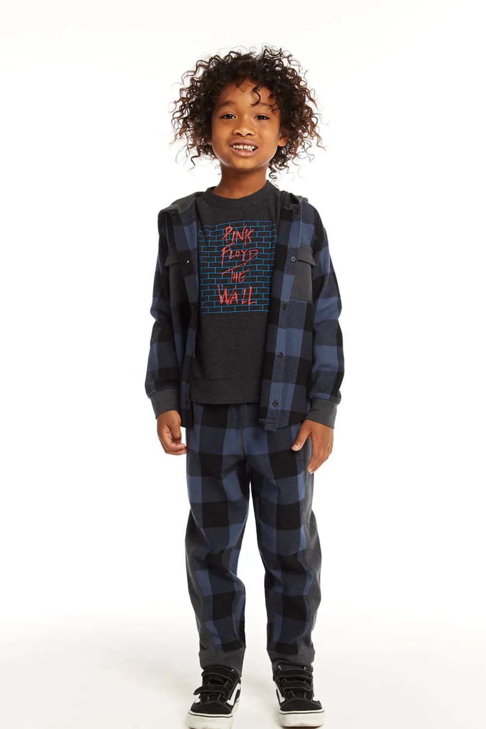 Cheap Tom Ghost Plaid Button Down Kids/BOY Boys