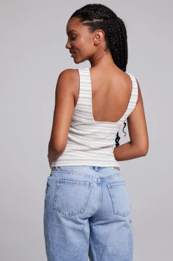 Fashion Tramonti Como Stripe Tank Top Women Loungewear|Tops