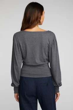 Discount Triblend V-neck Long Sleeve Blouse Women Loungewear|Tops