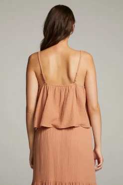 Fashion Tropical Bronze Top Women Loungewear|Tops