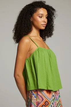 Outlet Tropical Piquant Green Top Women Loungewear|Tops