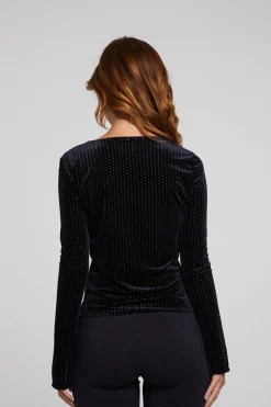 New Union Check Burnout Long Sleeve Women Loungewear|Tops