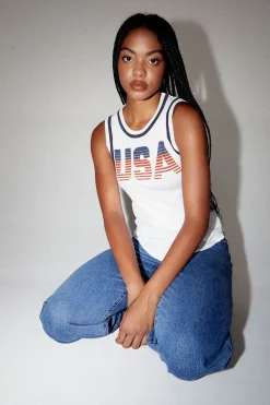 New USA Women Graphics|Tops