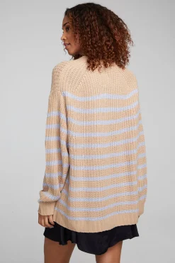 New Vibe Fairfax Stripe Cardigan Women Outerwear|Tops