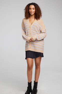 New Vibe Fairfax Stripe Cardigan Women Outerwear|Tops